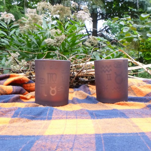 Yankee Candle zodiac tealight candle holders with tealights and tote - Picture 14 of 15